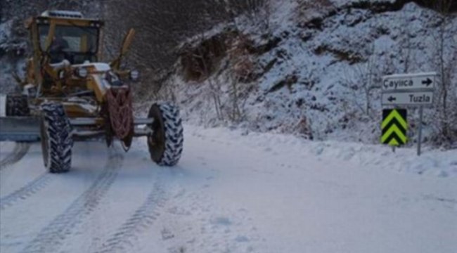 Bursa İnegöl'de 10 ekiple kar seferberliği