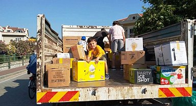 Marmaris Belediyesi, yardım toplama yerini tahliye ettirdi