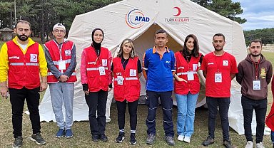 Bursa'da 'Genç Kızılay'cılar afete hazır