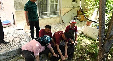 174 vatandaşın evlerine gidilerek, kurban kesim hizmeti verildi