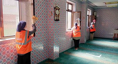 Altınordu'da cami ve yoğun kullanılan alanlar bayram öncesi temizlendi