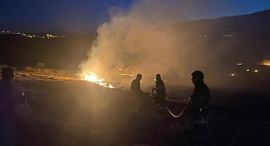 Antakya'da anız yangını