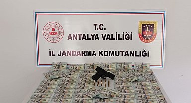 Antalya'da 85 bin sahte dolar ele geçirildi