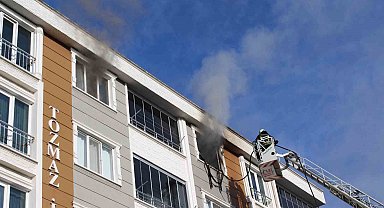 Apartmanda yangın paniği