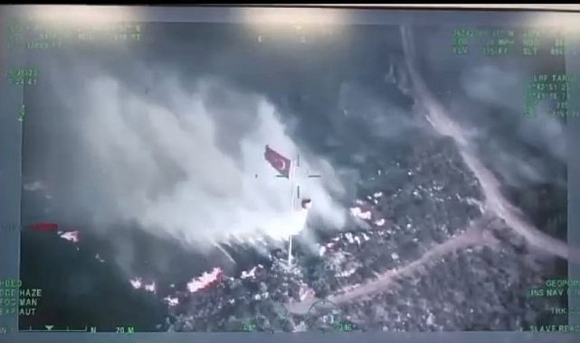 Ateş savaşçıları sadece alevlere değil gönüllere de su serpti