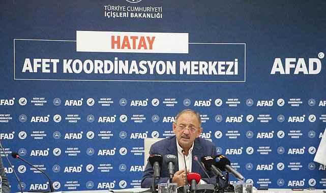 Bakan Özhadeki: "Hatay'ı eski haline kavuşturmak bizim görevimiz"