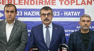 Bakan Tekin: " Kılavuzumuzu 26 Haziran'da ilan edeceğiz, 3-19 Temmuz tarihleri arasında tercihler yapılabilecek"