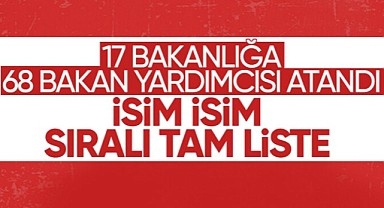 Bakan Yardımcılıklarına Atama Kararları Resmi Gazete’de