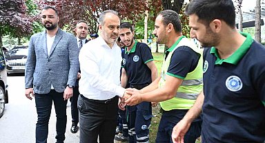 Başkan Aktaş şehit aileleriyle bayramlaştı