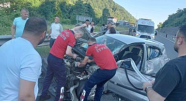 Bayram sabahı kaza yapan çifti ölüm ayırdı