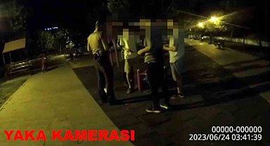 Bekçiler asayiş uygulaması yaptı