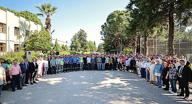 Belediye personeli bayramlaştı