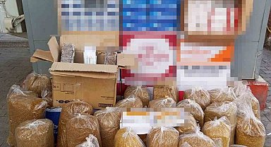 Bigadiç'te kaçak tütün operasyonu