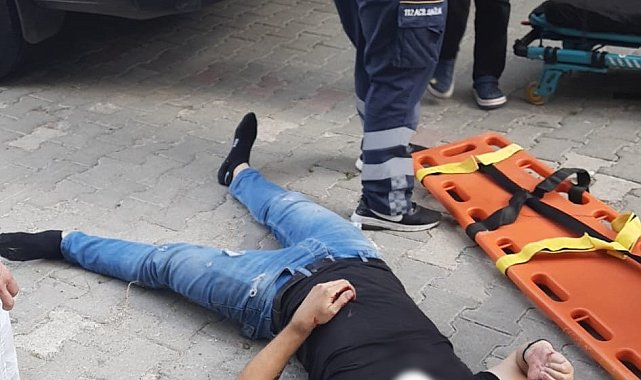 Cam balkon takan işçi, ikinci kattan düştü