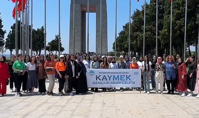 Çanakkale gezisinden dönen öğrencilerden Başkan Büyükkılıç'a teşekkür