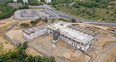 Darıca Millet Kıraathanesi'nin kaba inşaatı tamam