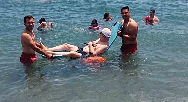 Deniz keyfi engel tanımıyor