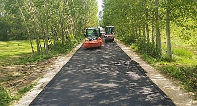 Dereköy Köyü'ne 3 bin 200 metrelik asfalt yol yapıldı