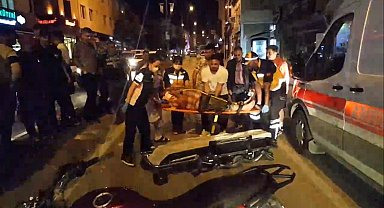 Edirne'de motosiklet yayaya çarptı: 2 yaralı