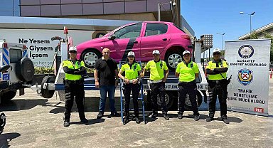 Gaziantep'te simülatör araç ile emniyet kemerinin önemi vurgulandı