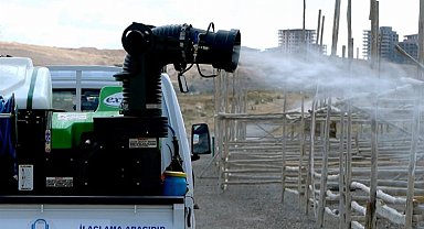 Gaziantep'te kurbanlık alanlar ilaçlanıyor