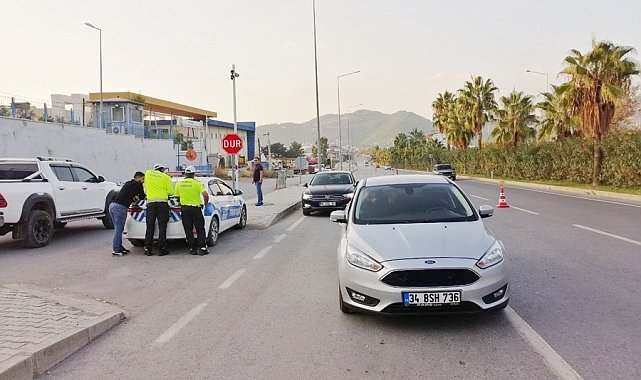 Gazipaşa'da trafikte bayram denetimi