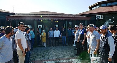Gediz'de belediye personeli için toplu bayramlaşma töreni düzenlendi