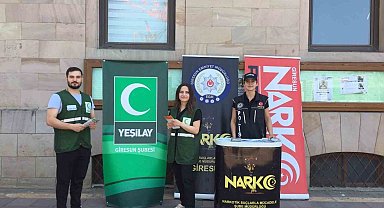 Giresun'da uyuşturucu ile mücadele için farkındalık çalışması yapıldı