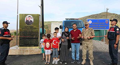 Güvenlik noktasına şehidin adı verildi
