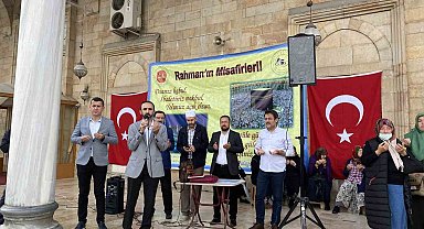 Hacı adayları dualarla kutsal topraklara uğurlandı