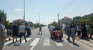 Hafif ticari araç ile elektrikli bisiklet çarpıştı: 1 yaralı