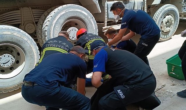 Hafriyat kamyonunun çarptığı şahıs öldü