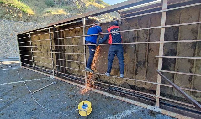 Hayvan yüklü tır devrildi: 1 ölü, 1 yaralı