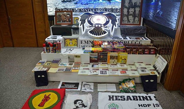 HDP Şişli Okmeydanı Temsilcilik binasına operasyon: Çok sayıda molotof, örgütsel doküman ve terörist fotoğrafları bulundu