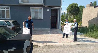Hisarcık Belediyesi 4 bin kurban atık poşeti dağıttı
