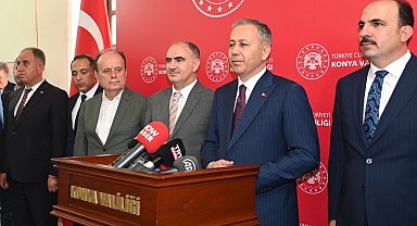 İçişleri Bakanı Yerlikaya memleketi Konya'da