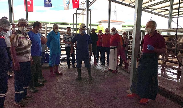 İslami usullere uygun kurban kesimi için eğitim veriliyor