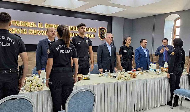 İstanbul Valisi Davut Gül, Çevik Kuvvet Şube Müdürlüğü'nü ziyaret etti