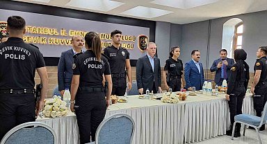 İstanbul Valisi Davut Gül, Çevik Kuvvet Şube Müdürlüğü'nü ziyaret etti