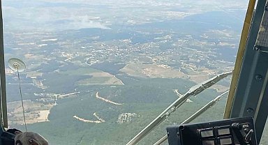 İzmir'de orman yangını: 5 helikopter, 2 uçak bölgede