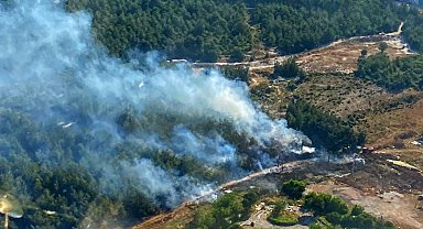 İzmir'de ormanlık alandaki yangın kontrol altında