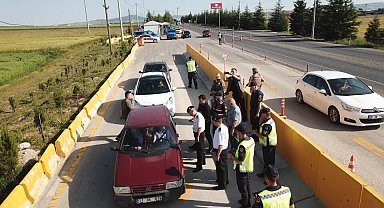 Jandarmadan bayram öncesi trafik ve asayiş uygulaması
