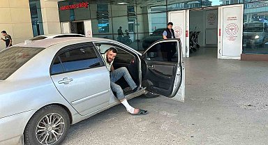 Kaçan koçu yakalamaya çalışınca yaralandı