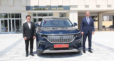 Karaman Valiliği TOGG'unu teslim aldı