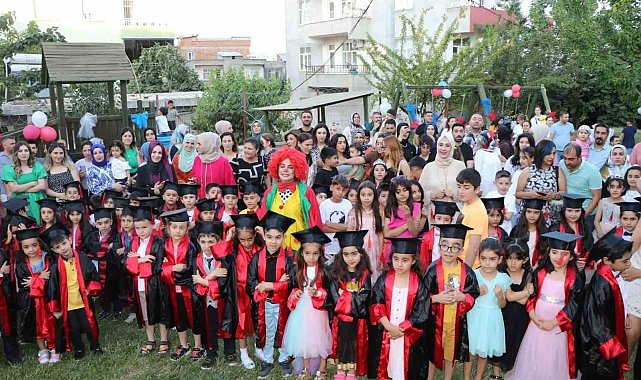 Kayapınar'da miniklerin karne heyecanı