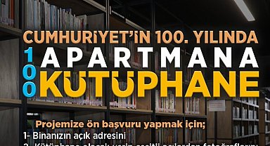 Kayseri Talas'ta 100 apartmana 100 kütüphane