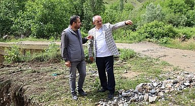 Kayseri Yahyalı'da taşkın tedbirleri alınıyor