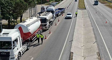 Kırklareli'nde 2 haftada bin 145 araç sürücüne cezai işlem yapıldı