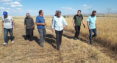 Kırşehir'de ilk tarımsal ürün hasadı yapıldı