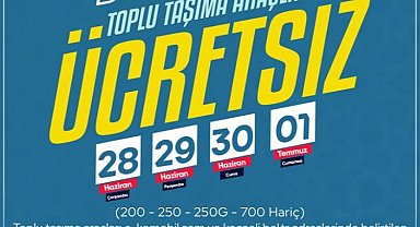 Kocaeli'de bayramda 4 gün ulaşım ücretsiz
